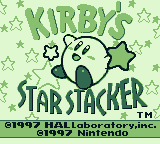 Kirby's Star Stacker screenshot 4 for GameBoy